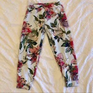 Floral track pants